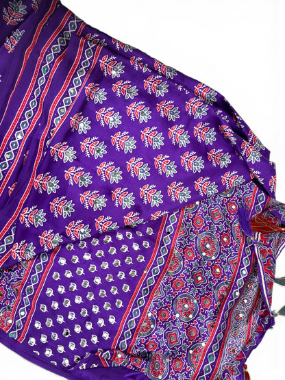 Ajrakh Satin Crepe