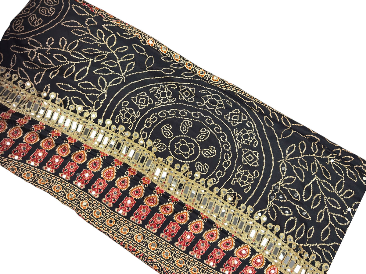Ajrakh Satin Crepe