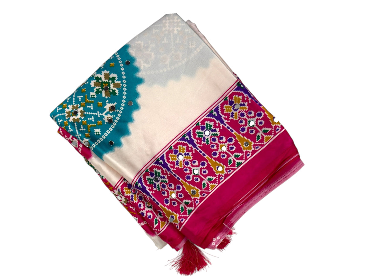 Ajrakh Satin Crepe