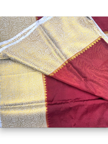 Banarasi Katan Silk- Maroon