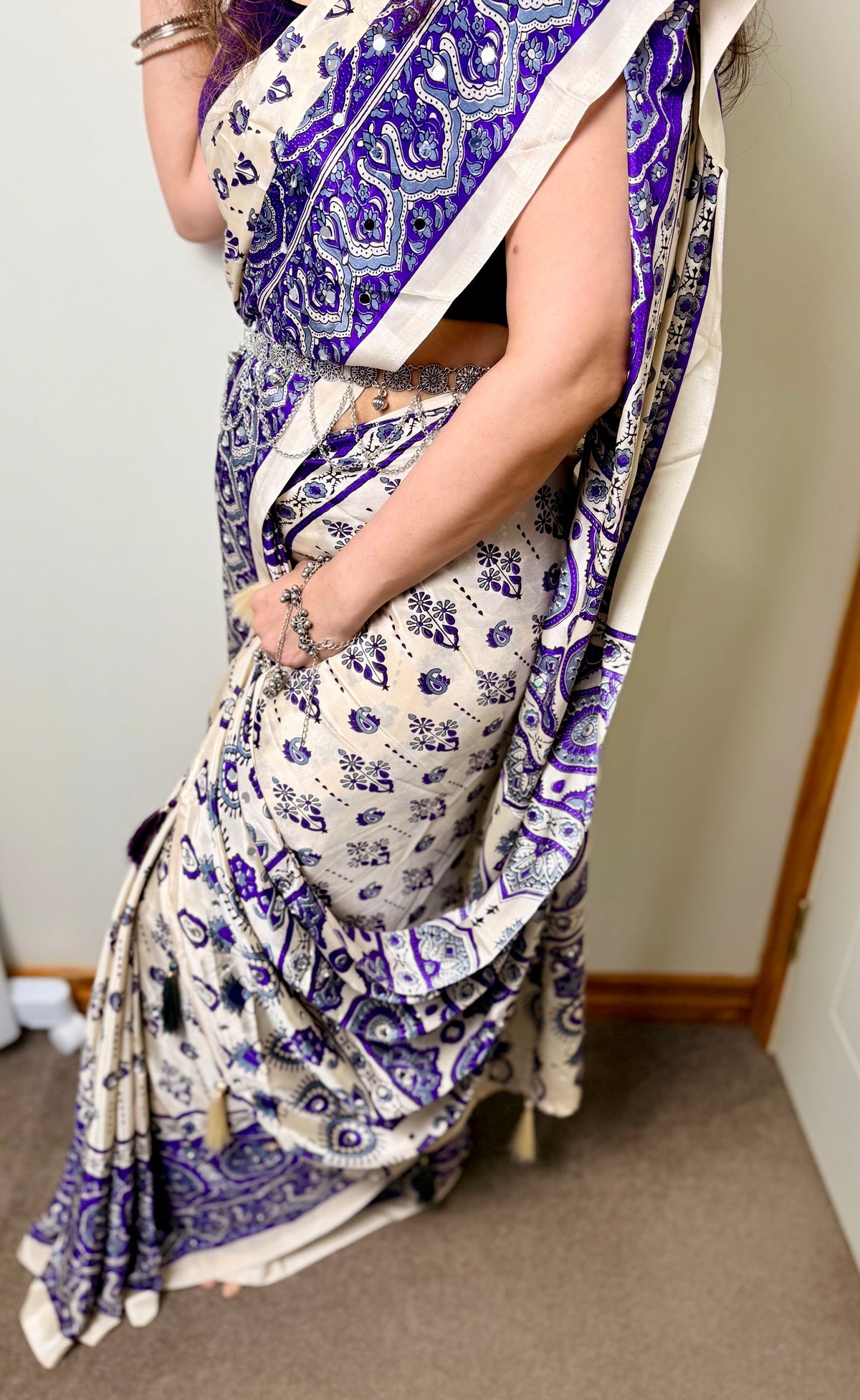 Ajrakh Satin Crepe