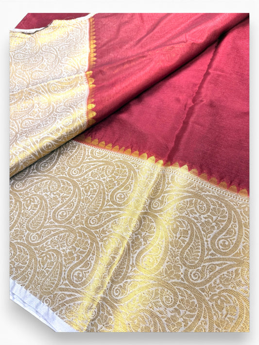 Banarasi Katan Silk- Maroon