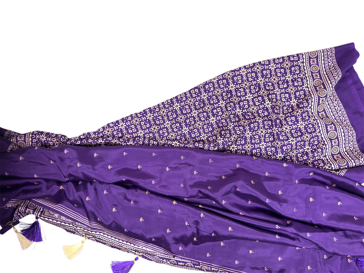 Ajrakh Satin Crepe