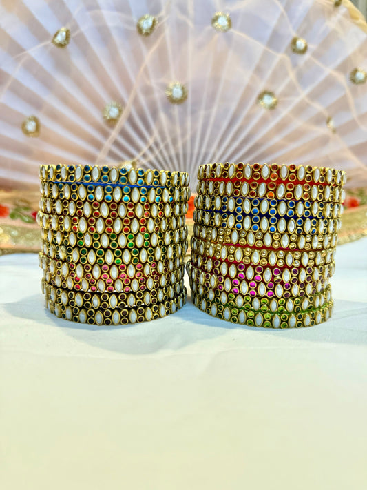 Pearl Silk Thread Bangles